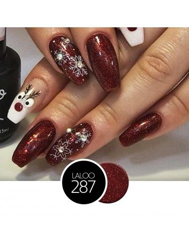Νο.287 Christmas Red glitter | Gel Polish 15ml